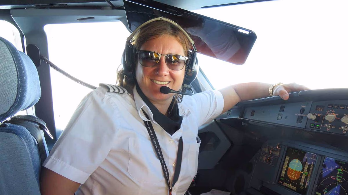 Flying in a man's world? Pilot reveals sexism she experienced in the skies, including uniforms designed for men - and facing unwanted advances from a colleague