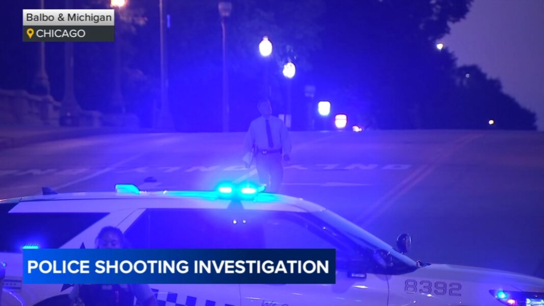 Grant Park, Chicago shooting today: Cop shoots at sedan after driver evades deflation device, heads toward them on Balbo Drive