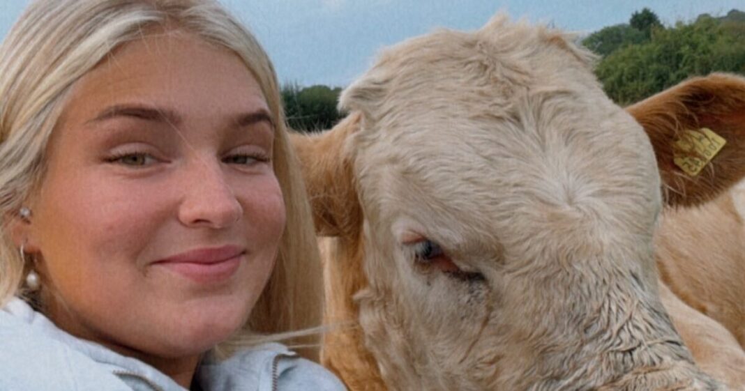 Harriet Cowan ditches mucky Clarkson's Farm attire for gorgeous day in sunshine