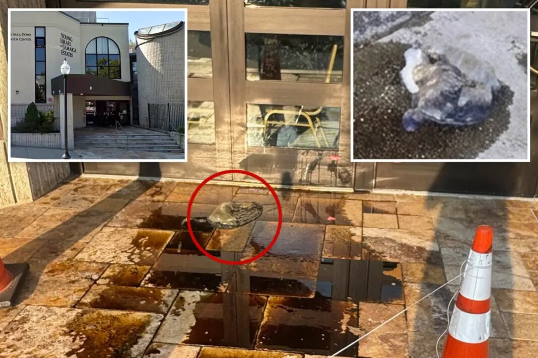 Hateful vandal hurls feces and motor oil at two NYC synagogues