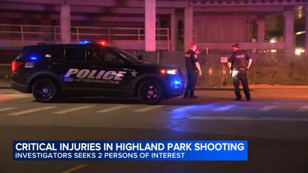 Highland Park police continue search for 2 persons of interest after shooting on Walker Avenue