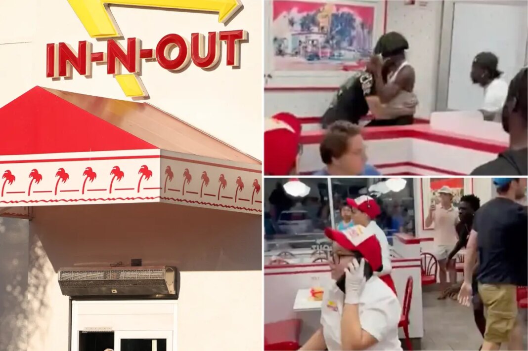 Huge Arizona In-N-Out brawl caught on video out during monsoon