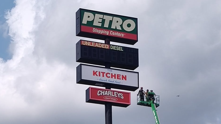 Illinois Worker Rescued After Six Hours Trapped in Gas Station Sign Too High for Ladders