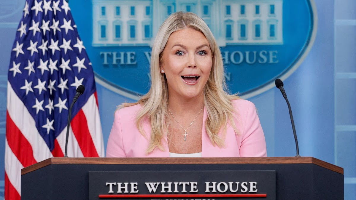 Karoline Leavitt returns to White House podium after maternity leave