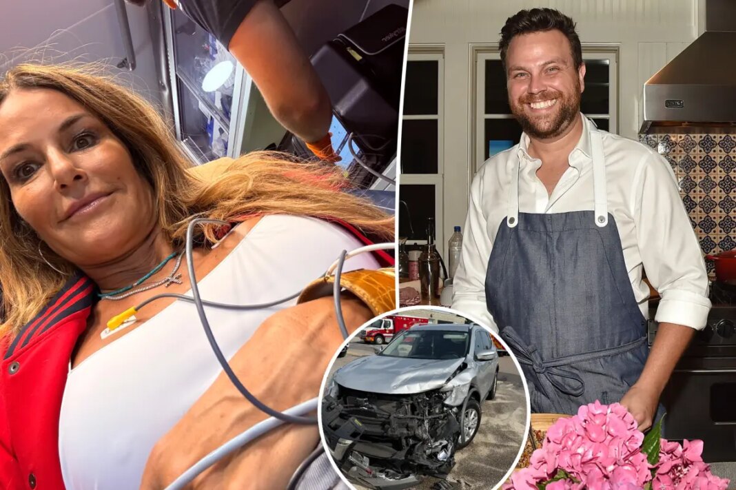 Kelly Bensimon 'lucky to be alive' after car crash in Uber