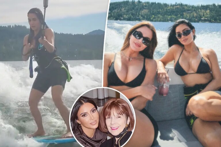 Kim Kardashian Addresses Vacation Photo Controversy Amid Grandma MJ’s Passing