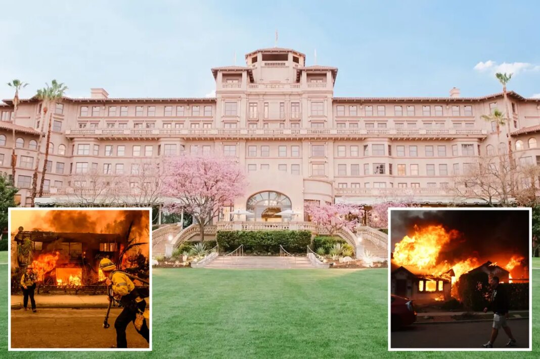 Langham Huntington Pasadena price gouged when wildfire victims forced to flee their homes: suit