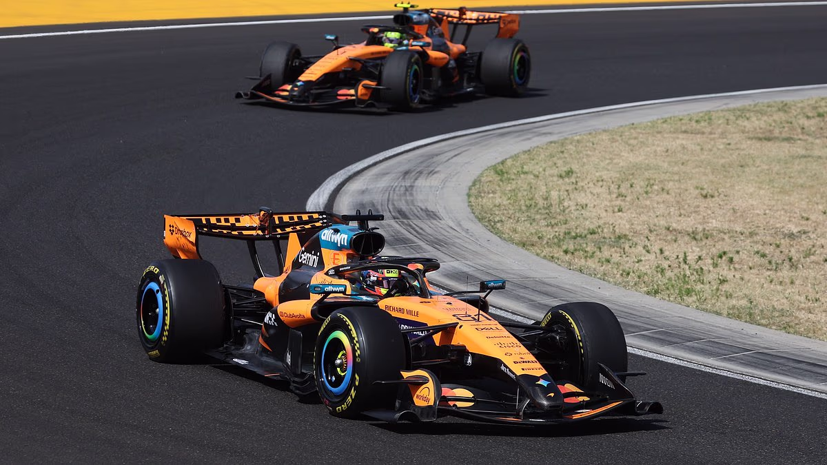 Lucky Lando Norris WINS the Hungarian Grand Prix after team-mate Oscar Piastri's spectacular capitulation - while Kimi Antonelli gains the upper hand on title rivals Lewis Hamilton and George Russell