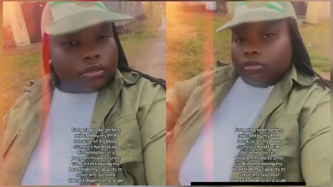 “My PPA rejected me because of my body size” — Female NYSC member cries out