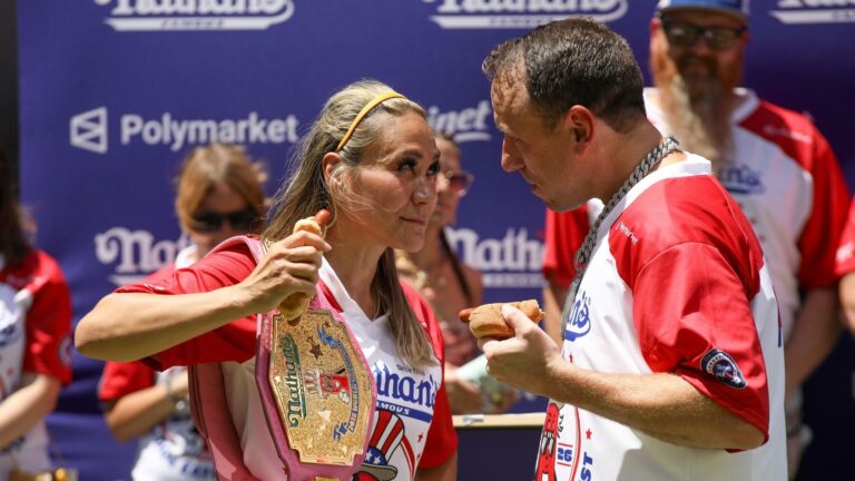 Joey Chestnut & Miki Sudo Aim for Victory at Nathan’s Famous Fourth of July Hot Dog Eating Contest