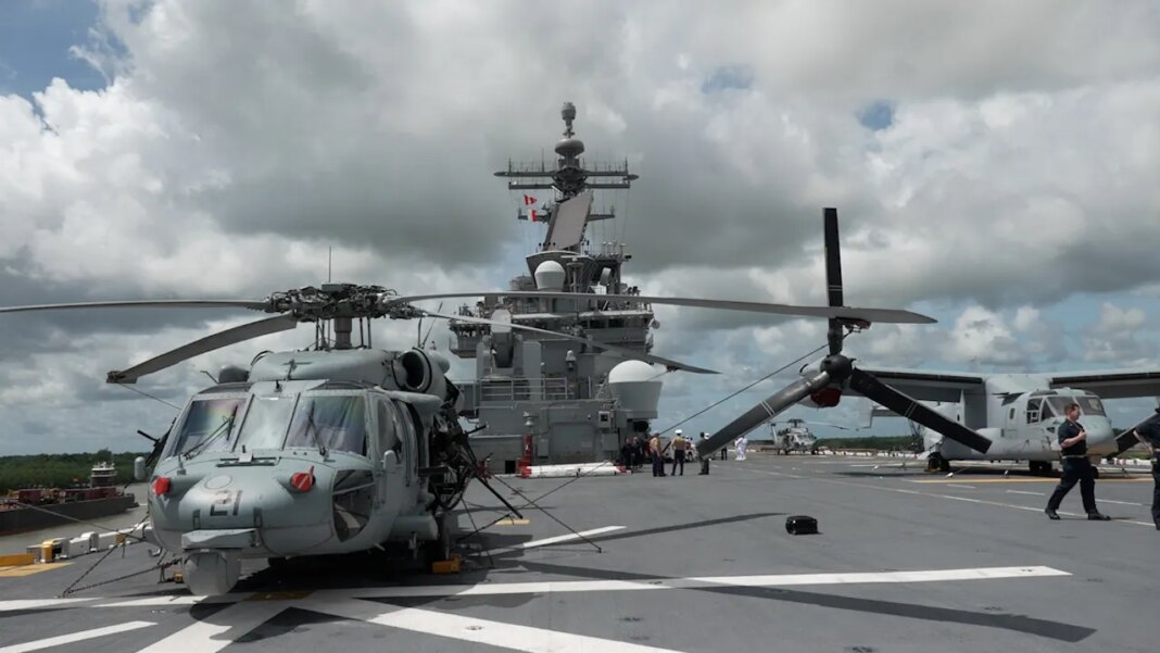 Navy suspends search for sailor who went missing when helicopter went down in Arabian Sea