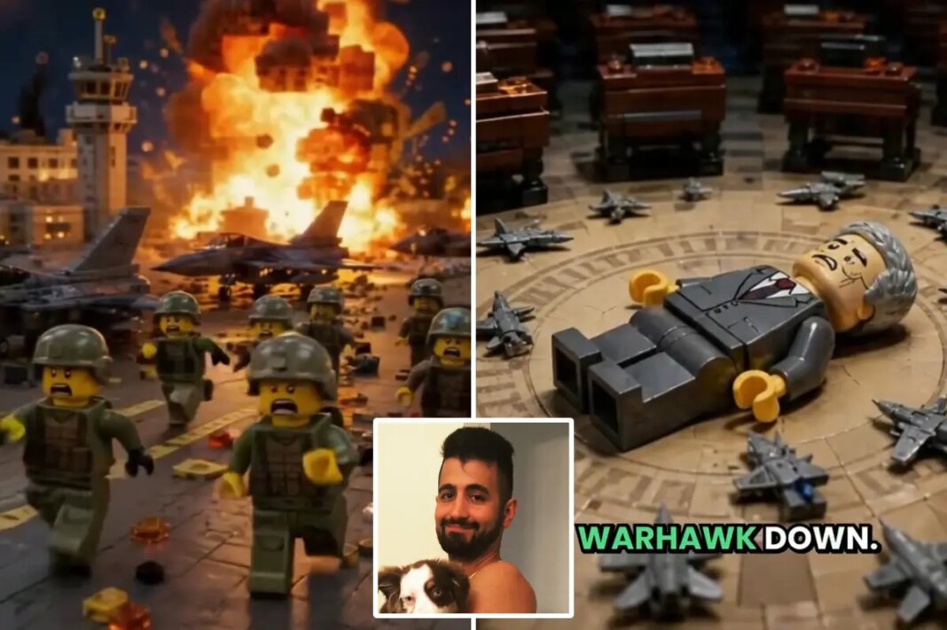 Nurse fuels viral Lego propaganda videos praising Iran, mocking US