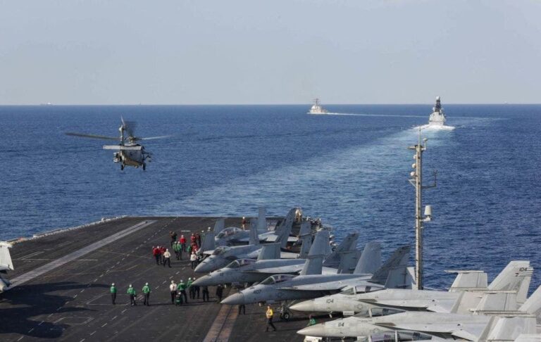 US Navy Helicopter Emergency Landing in Arabian Sea: Search Intensifies for Missing Crew Member