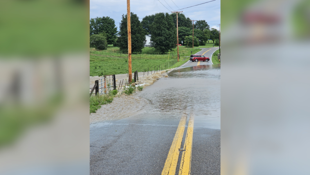 PHOTOS: Flooding in Greene County, bridge collapse on St. James Road