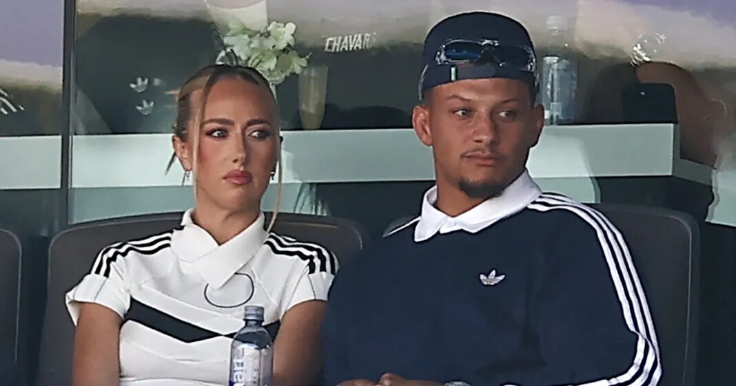 Patrick and Brittany Mahomes Color-Coordinate While Attending World Cup Final