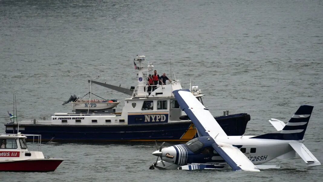 Pilot declares mayday before seaplane comes down in New York City’s East River