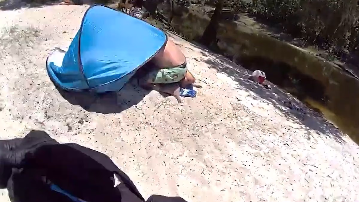 Police officer races to the scene in bid to save alligator victim