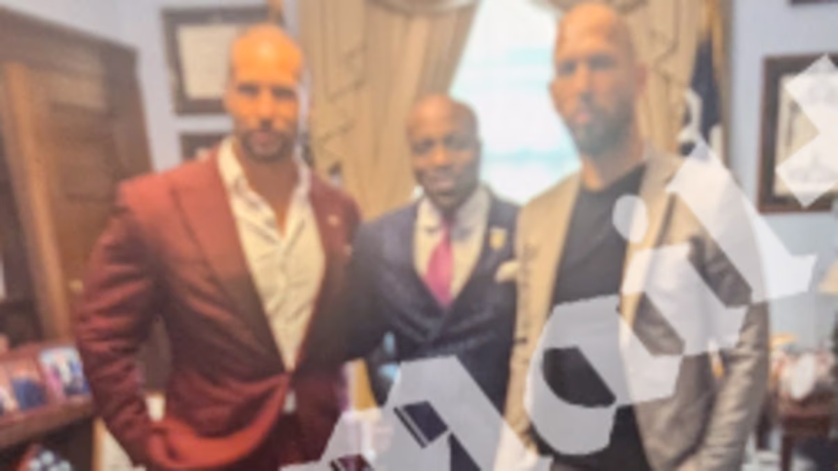 Rape-accused Tate brothers stun DC's elite club as shock photo emerges