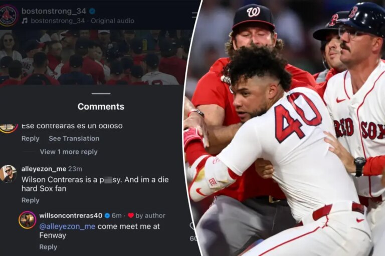 Red Sox’s Willson Contreras confronts fan following ejection in dramatic encounter
