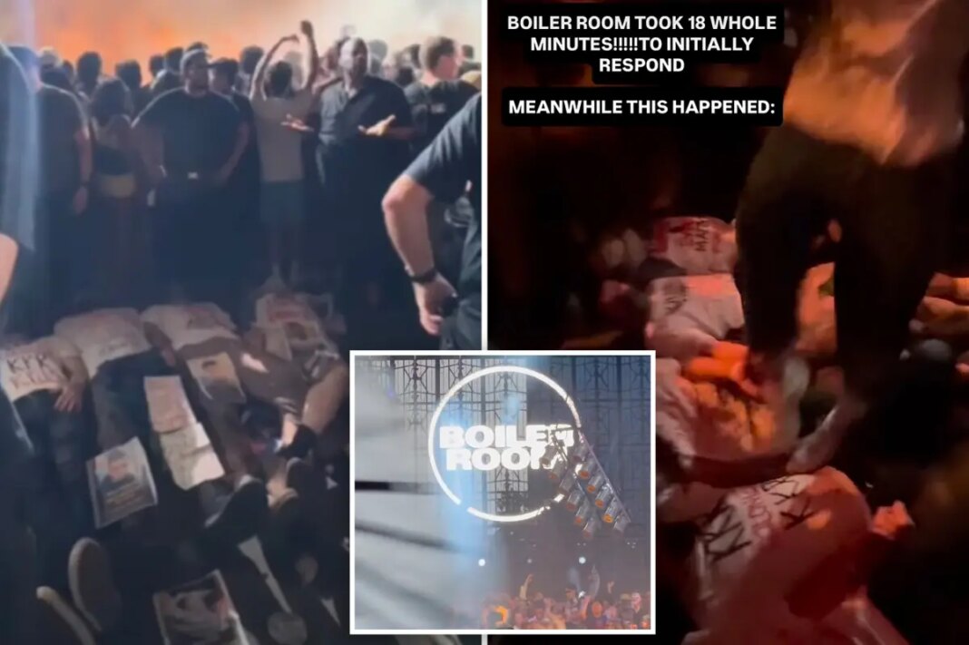 Shocking video shows ticked-off clubber stomping on anti-Israeli protesters at NYC rave