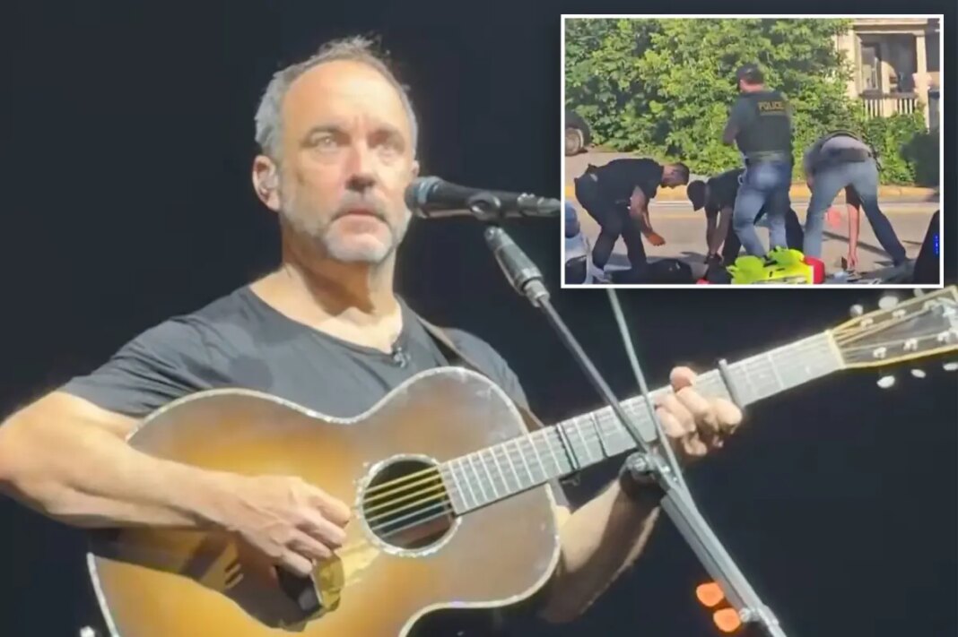 Singer Dave Matthews pauses concert to condemn ICE 'a--holes' for Houston death
