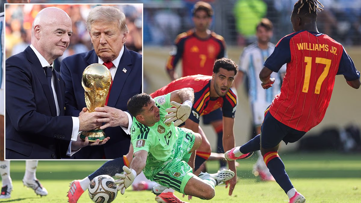 Spain fans direct sarcastic chants of 'Infantino' at FIFA President