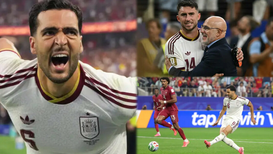 Spain head coach De la Fuente hails Merino after goal against Portugal