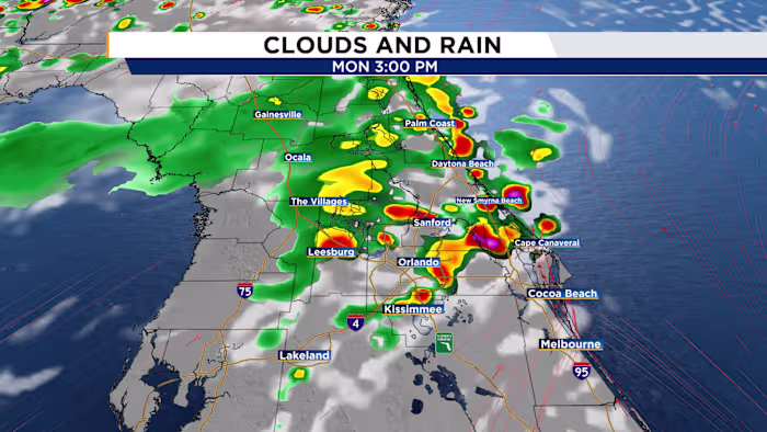 Storms to start the week before warming up
