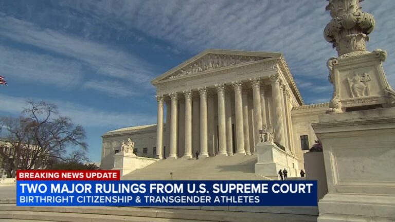 Supreme Court Decisions on Birthright Citizenship and Transgender Athletes Elicit Mixed Reactions in Chicago