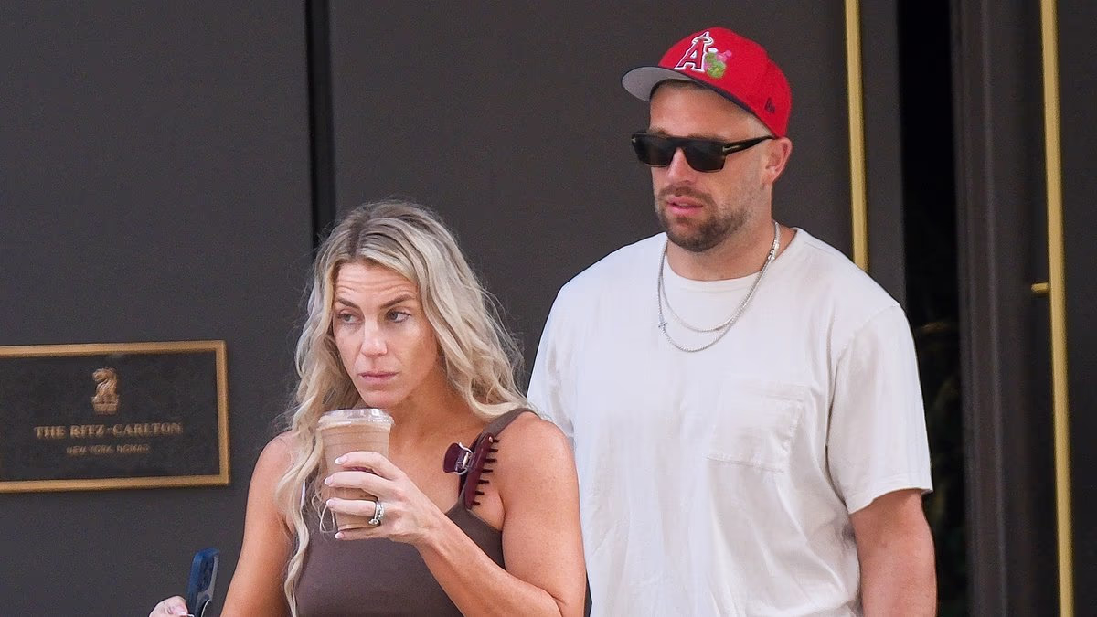 Taylor and Travis' wedding guests emerge from  hotels after partying