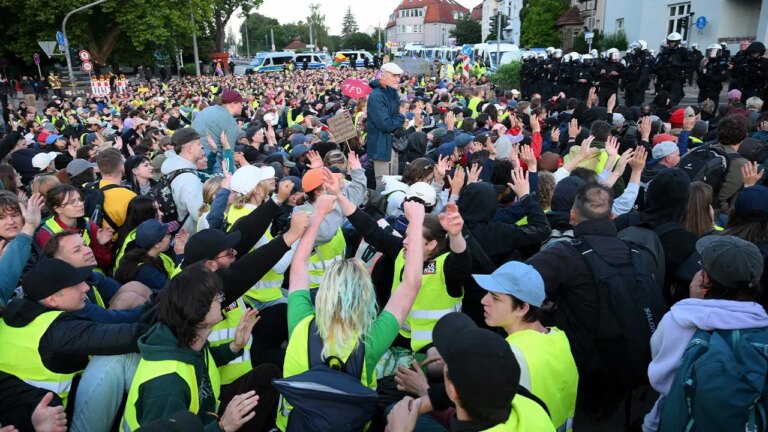 Massive Far-Left Protests Erupt in Violent Clashes with Police Over Conservative Party Policies