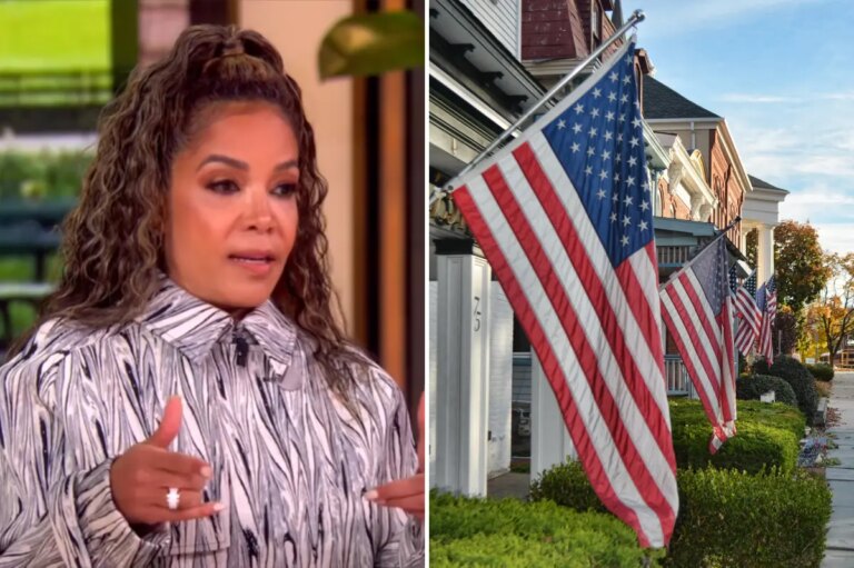 Sunny Hostin Expresses Safety Concerns in American Flag-Adorned Neighborhoods