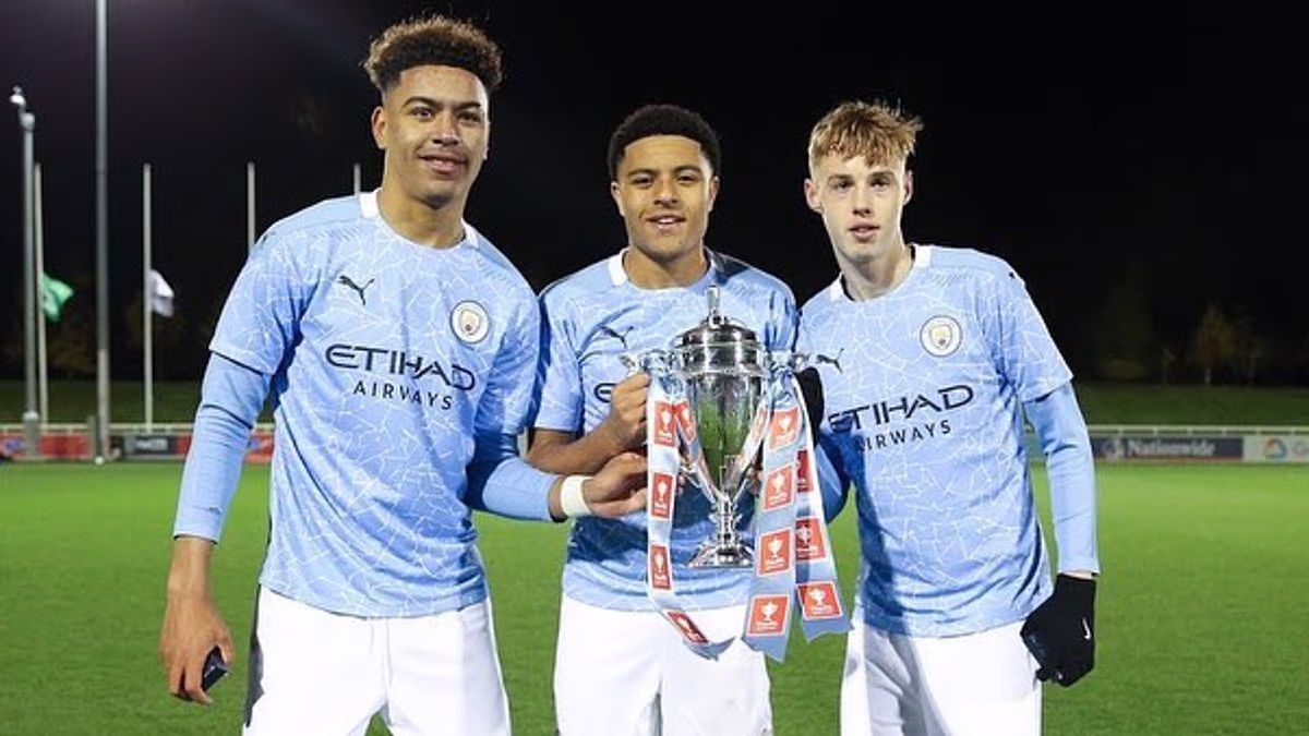 The ultimate football bromance reunited as Morgan Rogers seals £117m move to Chelsea: England star and Cole Palmer share a celebration, grew up together at Man City and are linked by a tragic bond