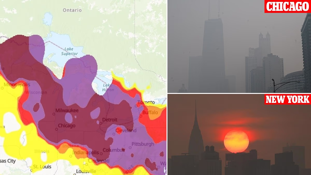 Toxic air smothers US as millions in 16 states are told to stay inside