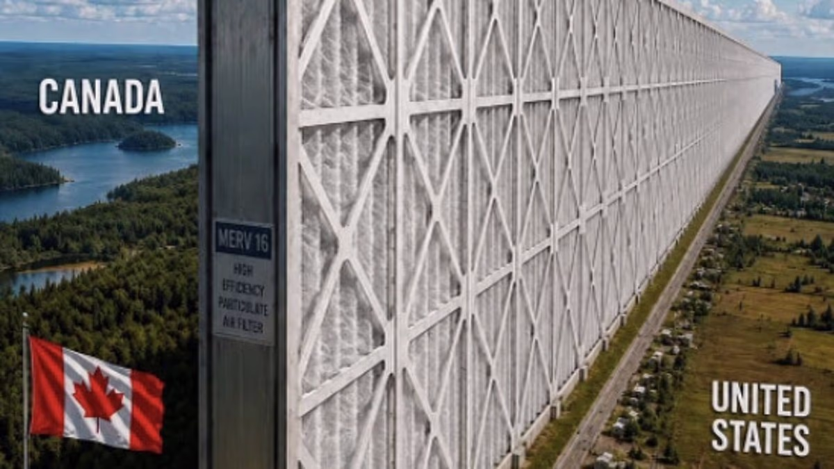 Trump doubles down on threat to build US-Canada 'Air Filter Barrier'