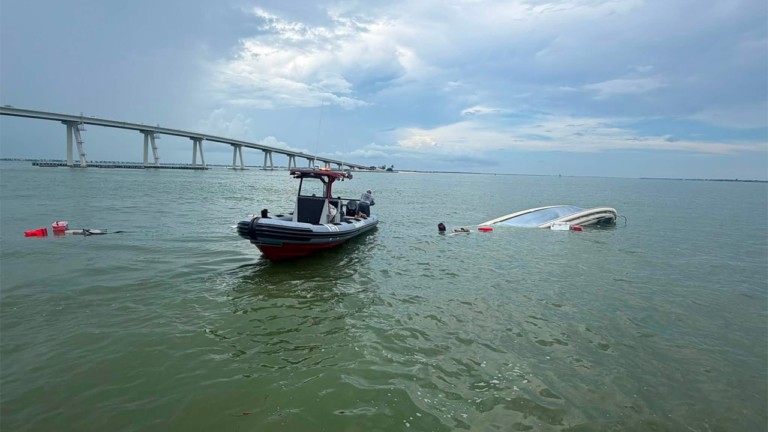 Dramatic US Coast Guard Rescue: Infant, Child Among 8 Saved from Capsized Vessel Near Fort Myers Beach