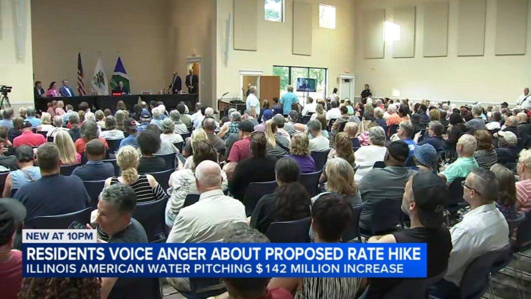 Water bill concerns: Residents, lawmakers oppose proposed Illinois American Water rate increase at Bolingbrook, Illinois hearing