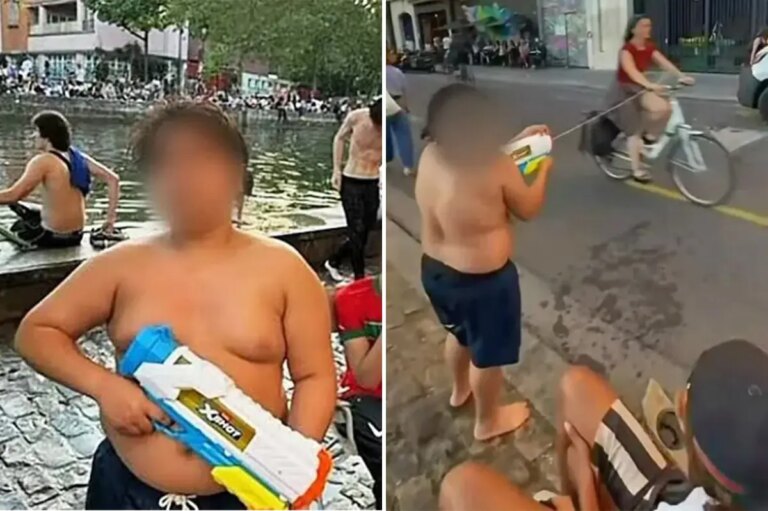 Paris Teens’ Water-Gun Rampage: 14-Year-Old Hamza Arrested Twice for Targeting Tourists and Cyclists
