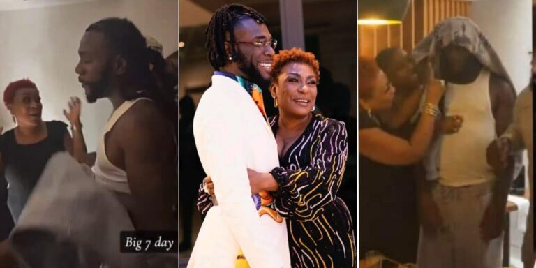 Burna Boy’s Mother Lightheartedly Jokes About Marriage as Singer Gets Emotional on His 35th Birthday