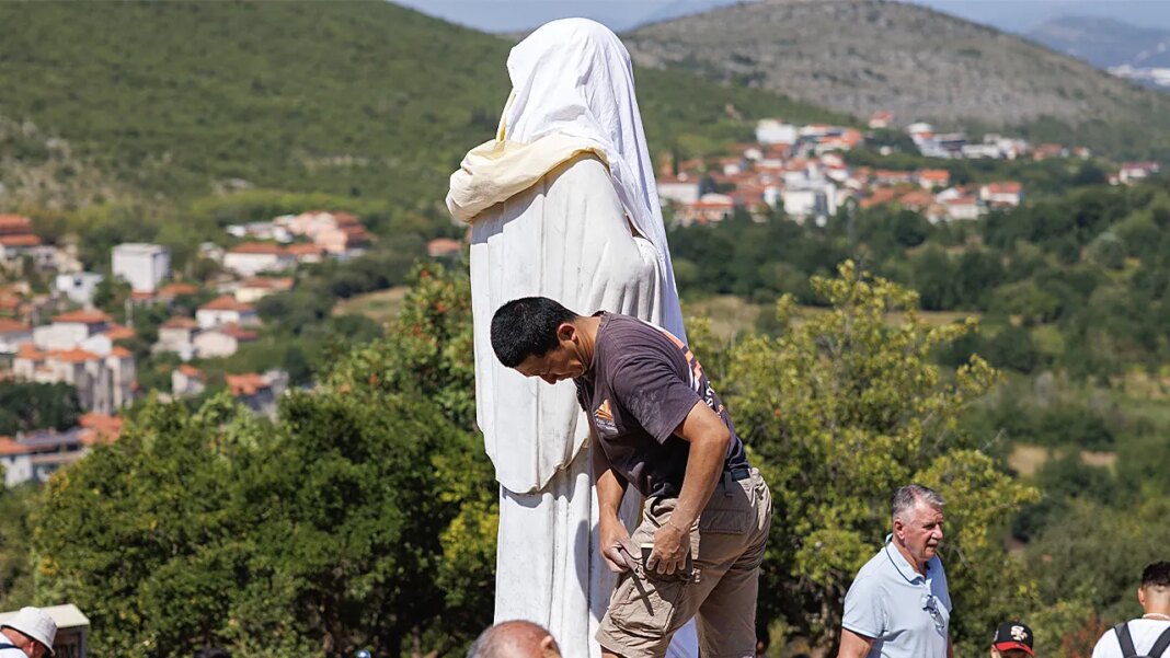 World-famous Catholic shrine torched, 'Devil in a skirt' scrawled on Virgin Mary statue