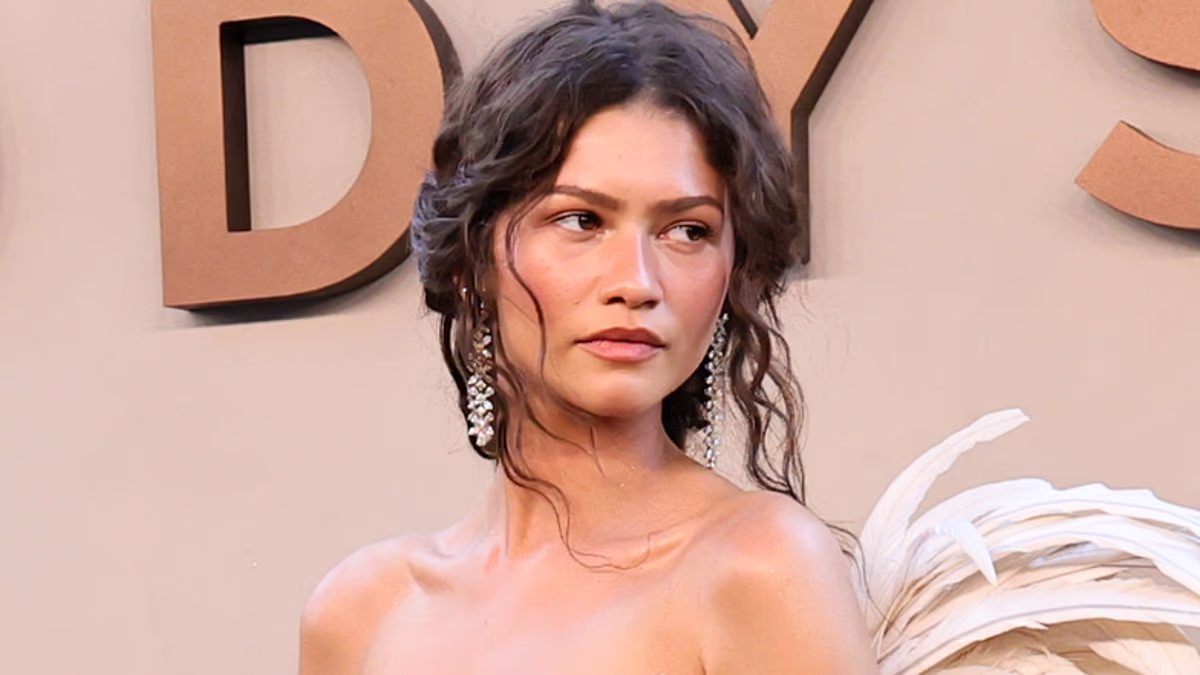 Zendaya looks angelic in winged gown at starry The Odyssey premiere