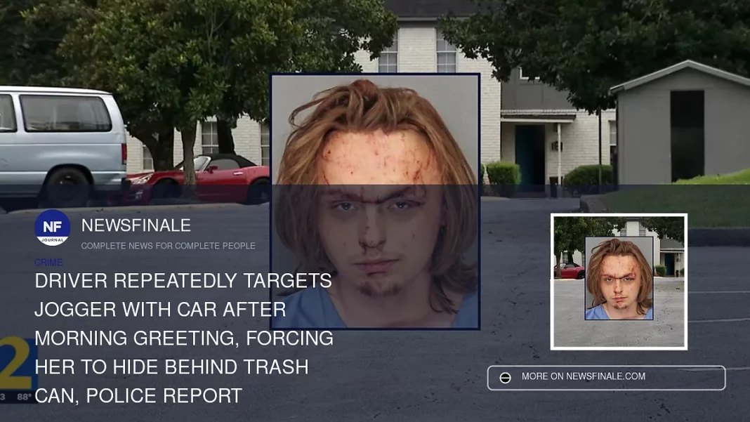Driver Repeatedly Targets Jogger with Car After Morning Greeting, Forcing Her to Hide Behind Trash Can, Police Report - NewsFinale