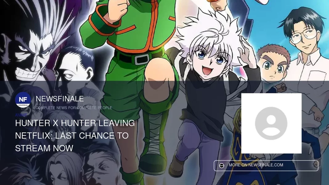 Hunter x Hunter Leaving Netflix: Last Chance to Stream Now - NewsFinale