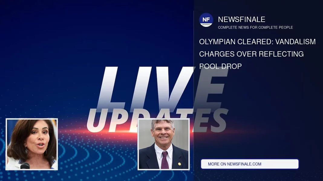 Olympian Cleared: Vandalism Charges over Reflecting Pool Drop - NewsFinale