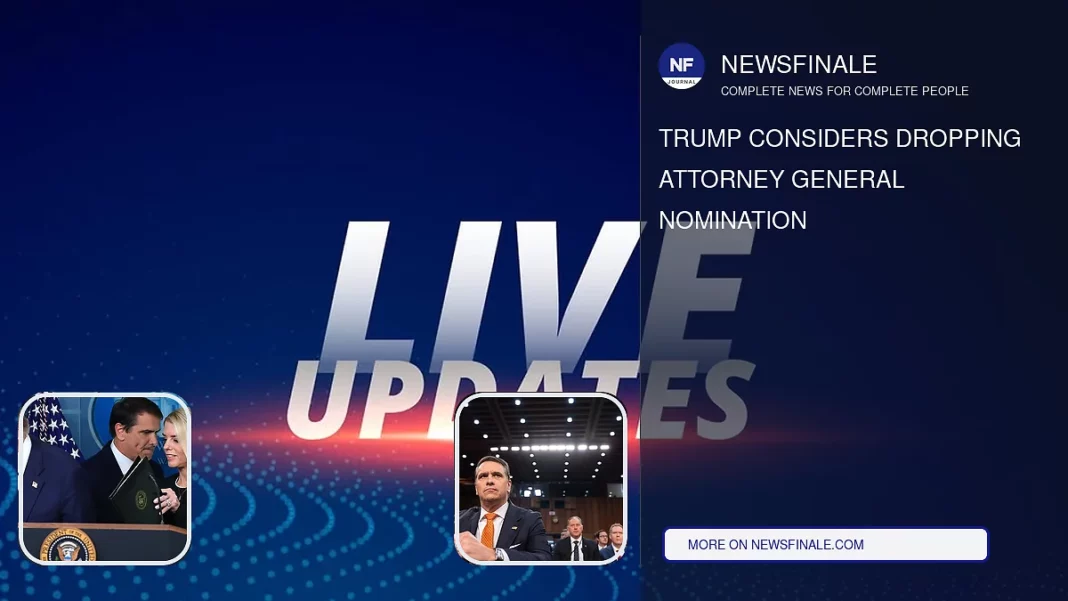 Trump Considers Dropping Attorney General Nomination - NewsFinale