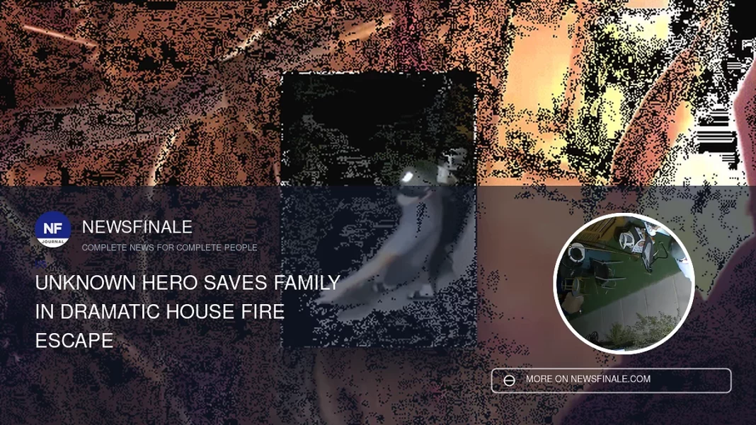 Unknown Hero Saves Family in Dramatic House Fire Escape - NewsFinale