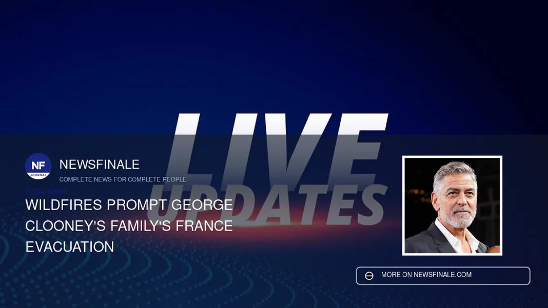 Wildfires Prompt George Clooney's Family's France Evacuation - NewsFinale