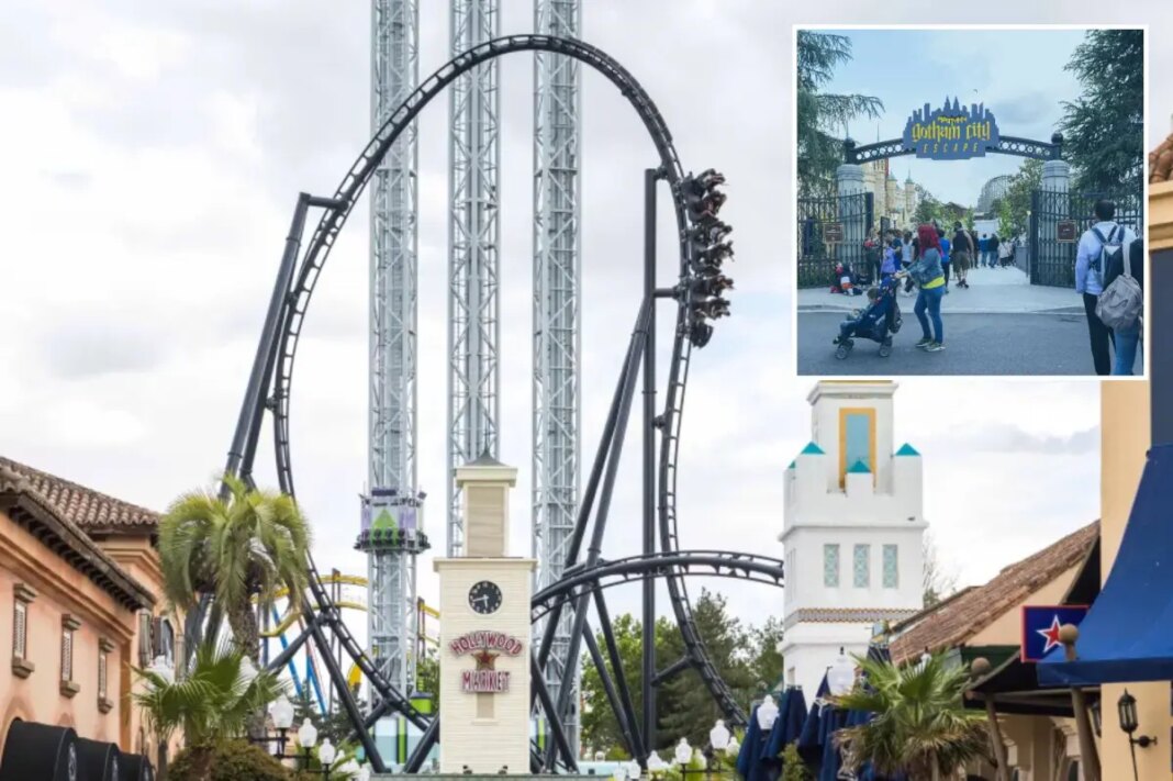 Parkgoer airlifted after Batman roller coaster incident leaves man with fractures to both legs