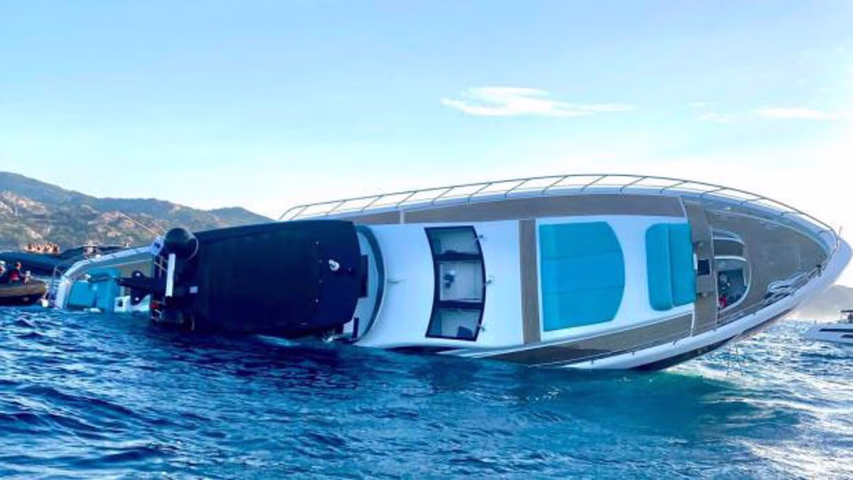 £6.8m superyacht sinks in the Med days after being delivered to owner