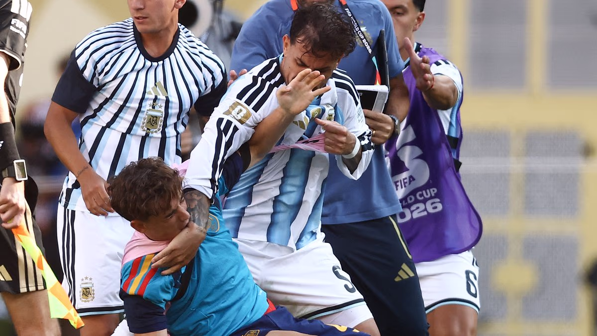 Argentina exploit FIFA loophole after star banned for 10 MATCHES for role in brawl after World Cup final defeat by Spain